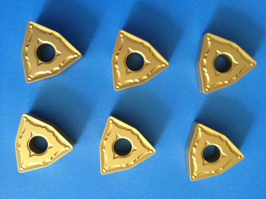 TCMT090204-HF হলুদ CNC কার্বাইড ইনসার্ট টুল ত্রিভুজ K05 - K15